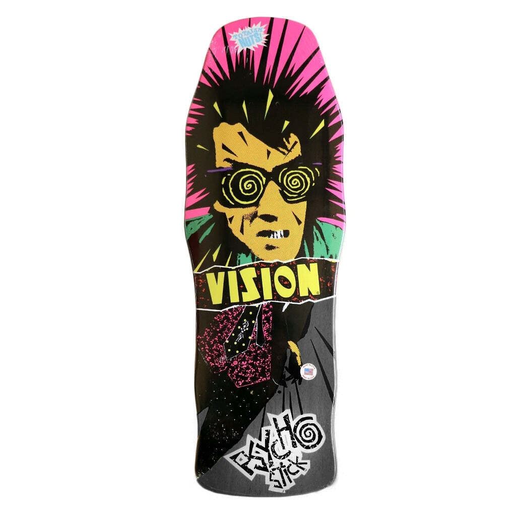 Vision Skateboards Deck Psycho Stick Black Stain 10 Reissue