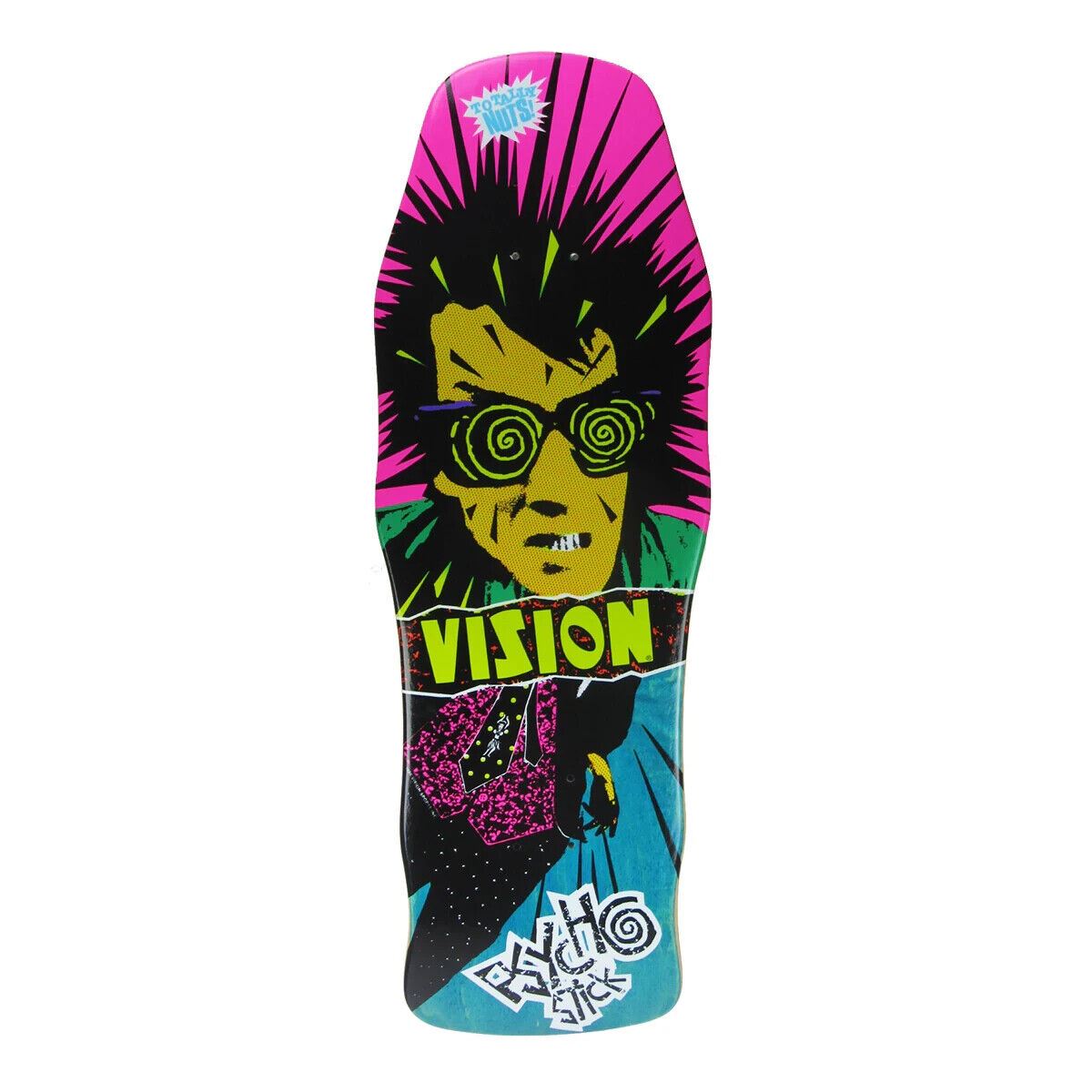 Vision Skateboards Deck Psycho Stick Turquoise Stain 10 Reissue
