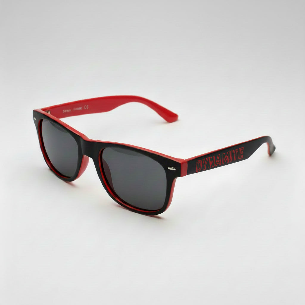 Dynamite Forever Sunglasses Stealth Black Red Shades Skateboard Eyewear