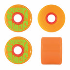 Oj Wheels 55Mm Mini Super Juice Orange Green 78A Skate Longboard Cruiser Wheels