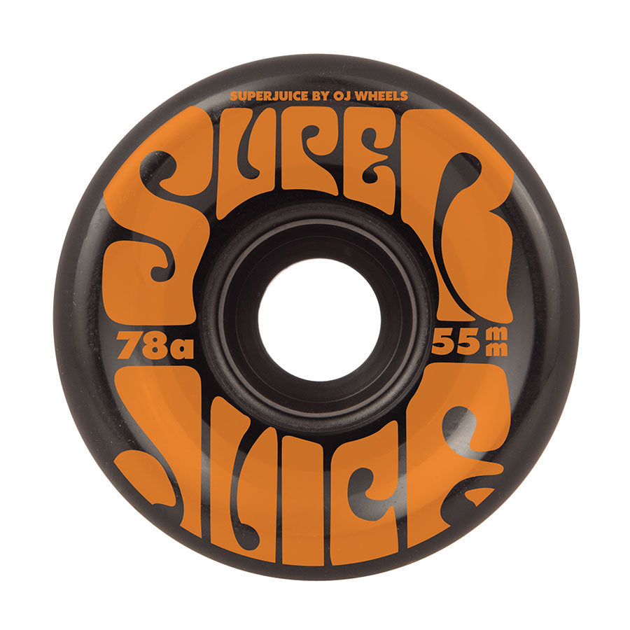 OJ Wheels 55mm Mini Super Juice Black 78a Skateboard Longboard Cruiser Wheels