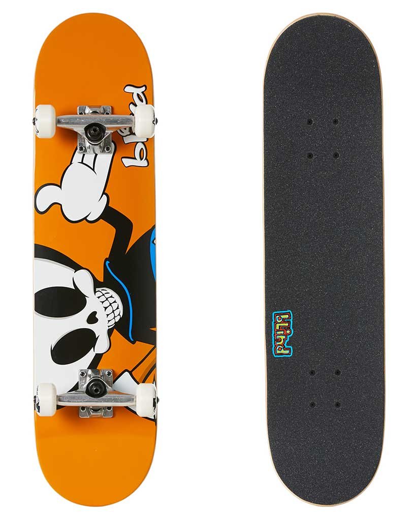 Blind Skateboard Complete Reaper Character Fp Prem Orange 7 75 Pre Assembled