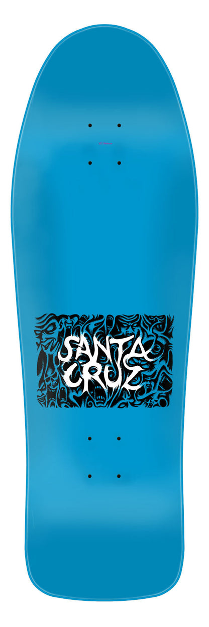 Santa Cruz Skateboard Deck Tom Knox Firepit Reissue 10" Blue Matte Finish