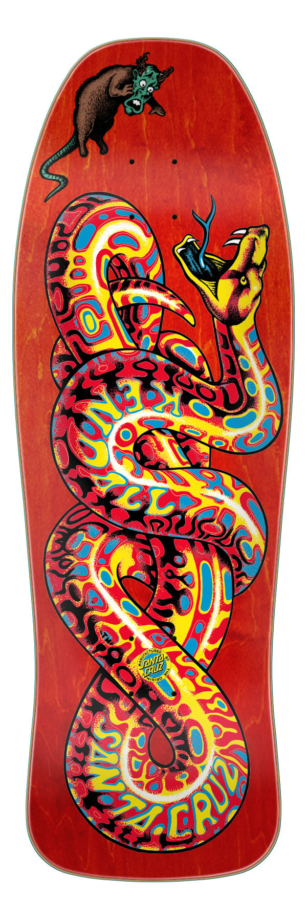 Santa Cruz Skateboard Deck Jeff Kendall Snake Reissue 9 97 Red Matte Finish