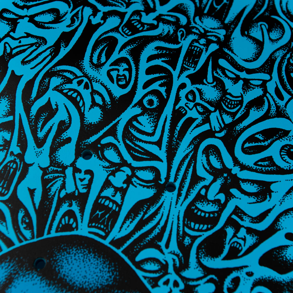 Santa Cruz Skateboard Deck Tom Knox Firepit Reissue 10" Blue Matte Finish