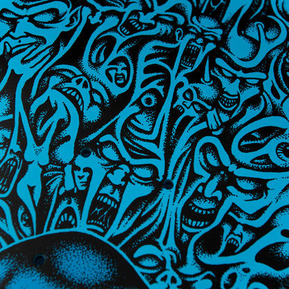 Santa Cruz Skateboard Deck Tom Knox Firepit Reissue 10" Blue Matte Finish