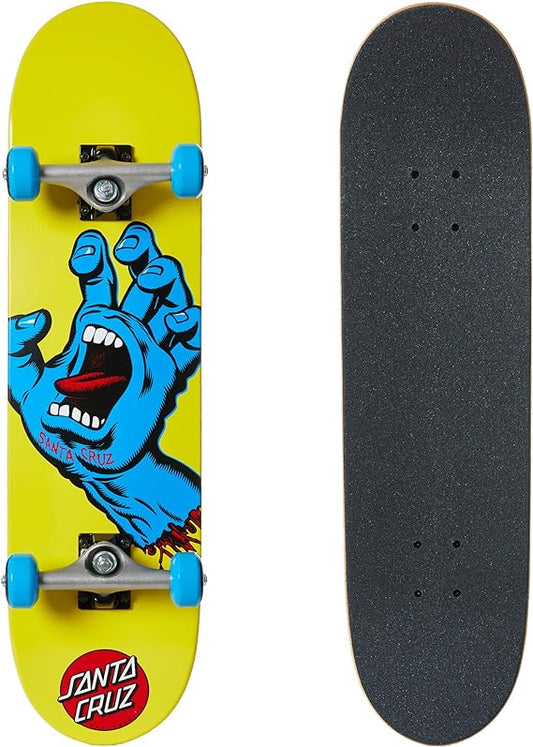 Santa Cruz Complete Skateboard Screaming Hand Mini 7.75" Pre-Assembled