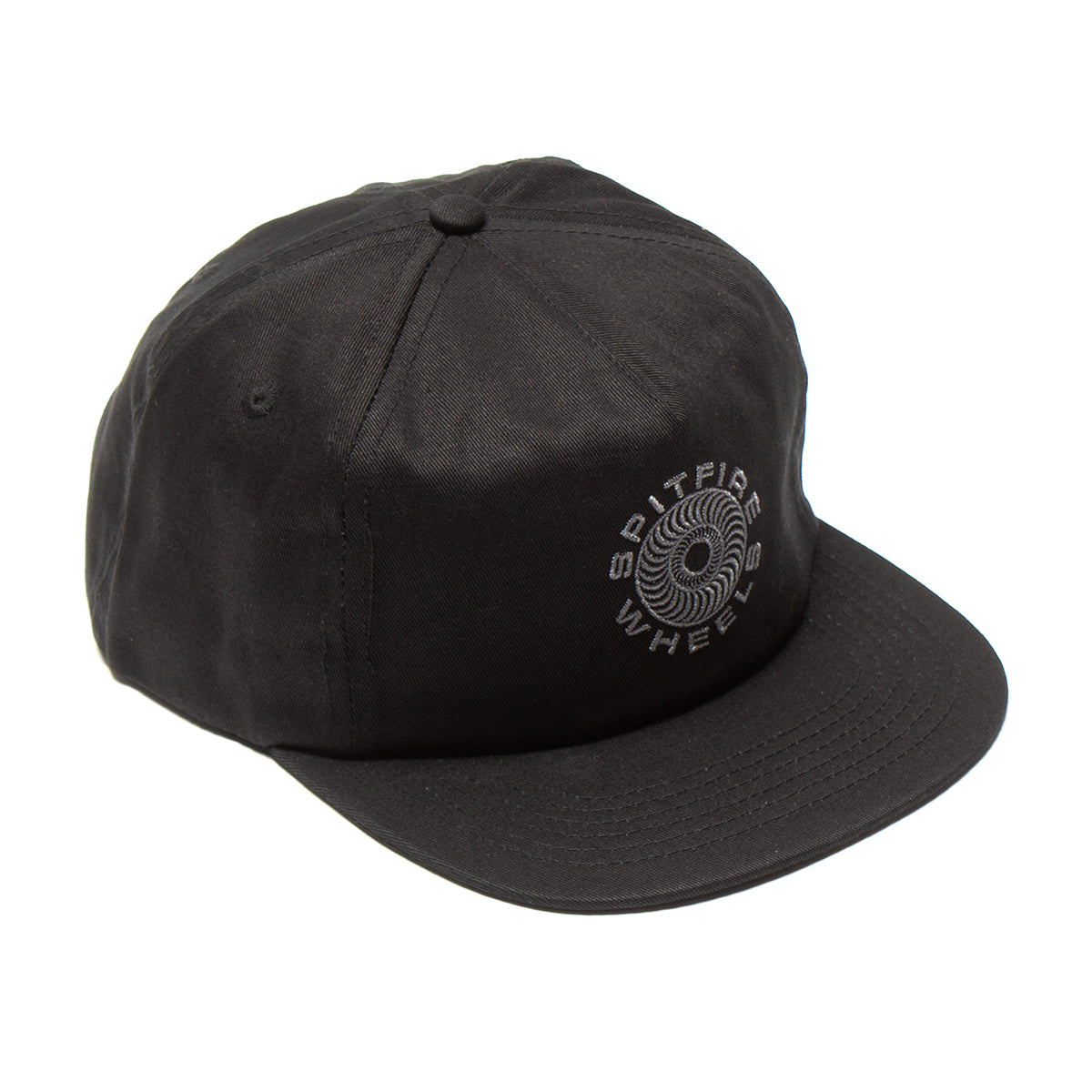 Spitfire Wheels Cap Classic 87 Swirl Black Grey Snapback Skateboard Hat