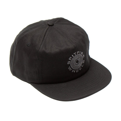 Spitfire Wheels Cap Classic 87 Swirl Black Grey Snapback Skateboard Hat