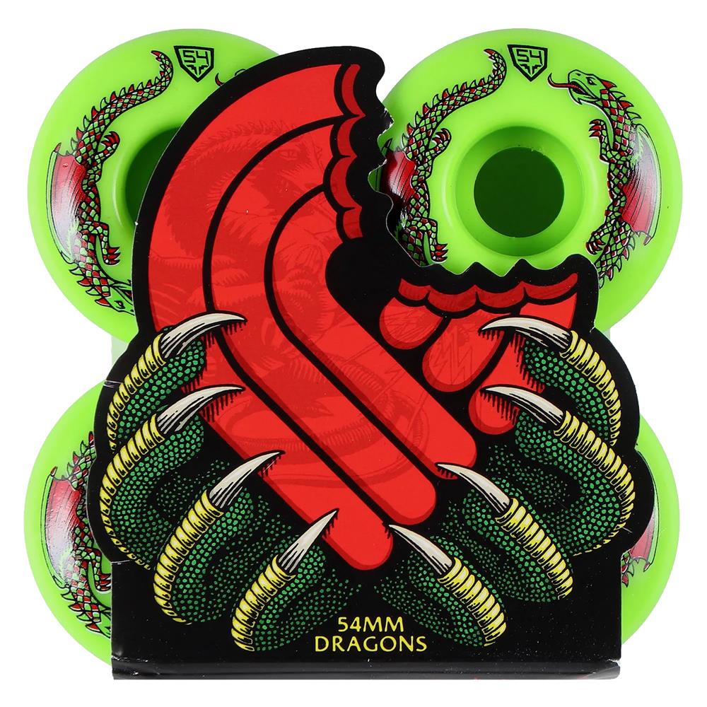 Powell Peralta Wheels Dragon Formula 52mm 93A Green