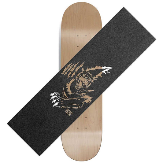 Hard Luck Grip Jaguar Clear Black Single Sheet Skateboard Griptape