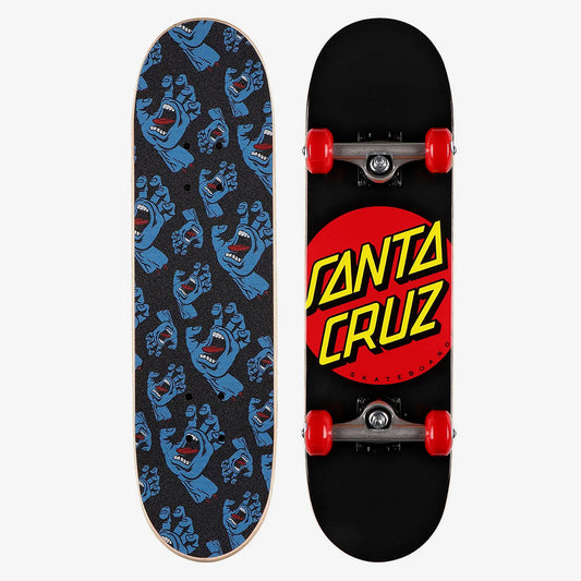 Santa Cruz Complete Skateboard Super Micro Classic Dot 7.25" Black Pre-Assembled