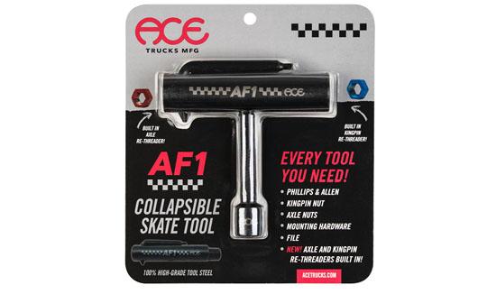 Ace Trucks Af1 Skate Tool Re Threader Black Complete Skateboard T Tool