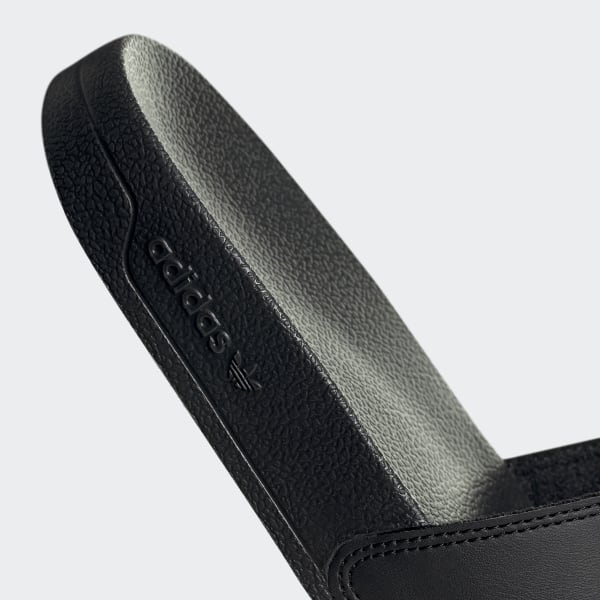 Adidas Originals Shoes Adilette Lite Slides Black White Black Slip On Sandals