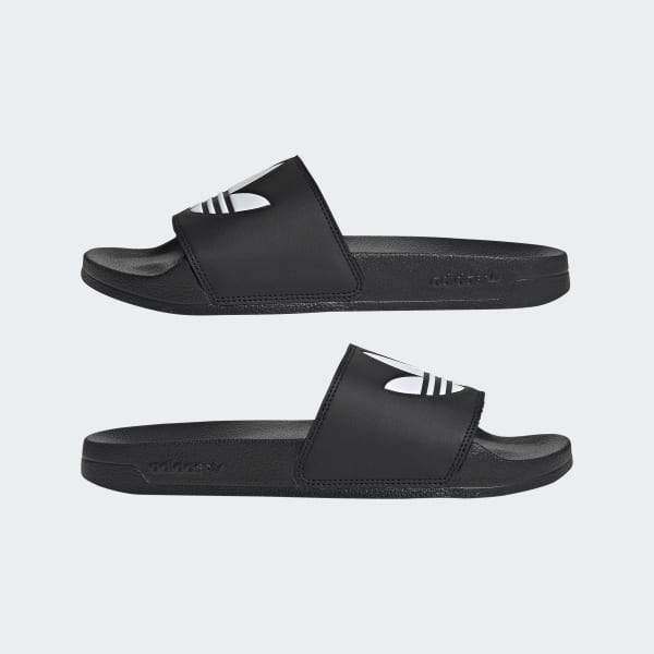 Adidas Originals Shoes Adilette Lite Slides Black White Black Slip On Sandals