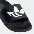 Adidas Originals Shoes Adilette Lite Slides Black White Black Slip On Sandals