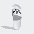 Adidas Originals Shoes Adilette Lite Slides White Black White Slip On Sandals