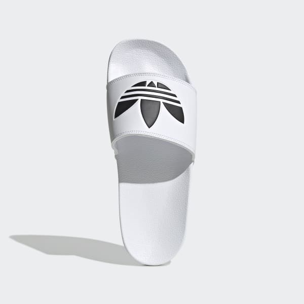 Adidas Originals Shoes Adilette Lite Slides White Black White Slip On Sandals