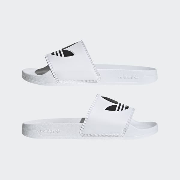Adidas Originals Shoes Adilette Lite Slides White Black White Slip On Sandals