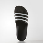Adidas Originals Shoes Adilette Slides Black White Black Slip On Sandals Unisex