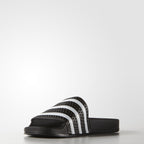 Adidas Originals Shoes Adilette Slides Black White Black Slip On Sandals Unisex
