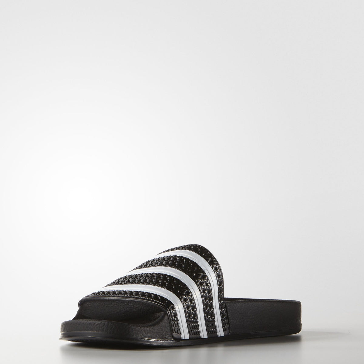 Adidas Originals Shoes Adilette Slides Black White Black Slip On Sandals Unisex