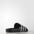 Adidas Originals Shoes Adilette Slides Black White Black Slip On Sandals Unisex