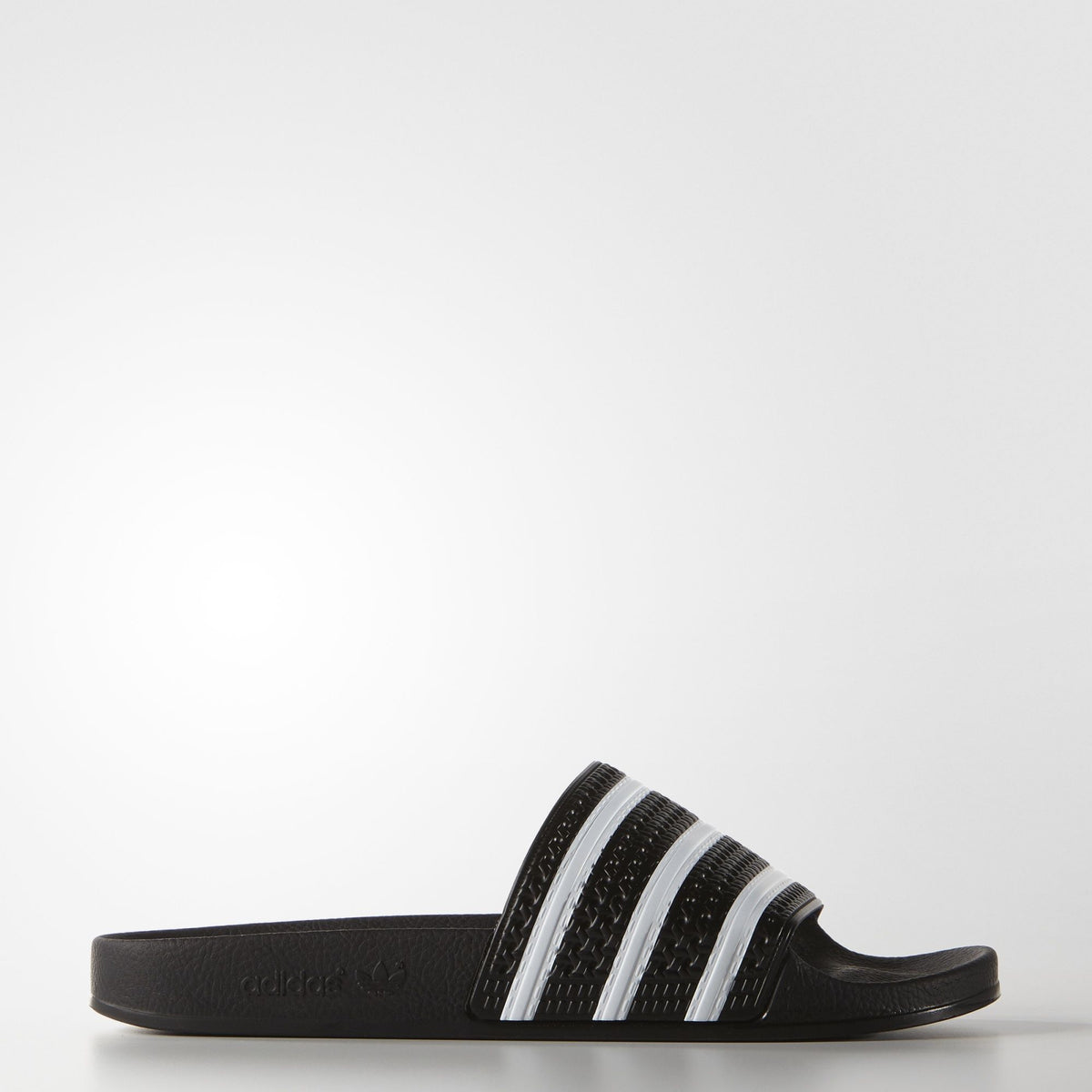 Adidas Originals Shoes Adilette Slides Black White Black Slip On Sandals Unisex