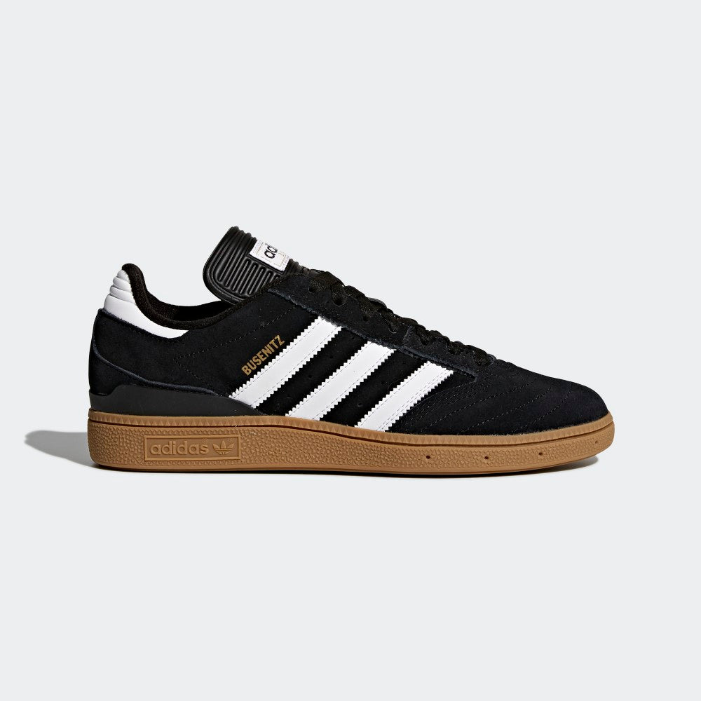 Adidas Shoes Busenitz Black White Gold Gum Skateboard Sneakers Originals