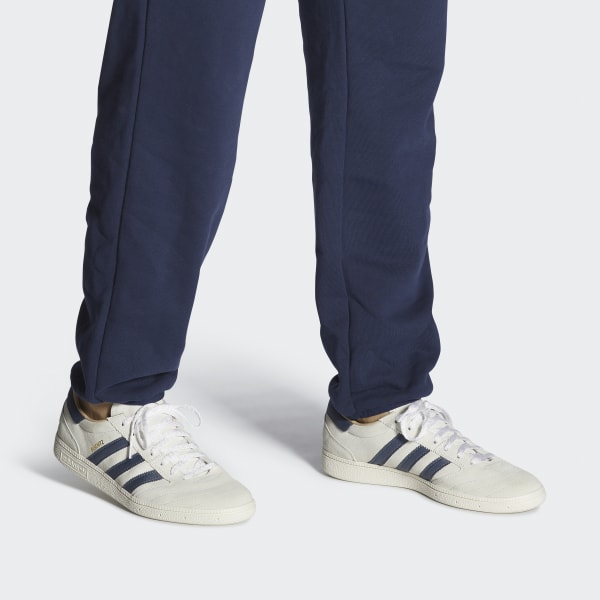 Adidas Shoes Busenitz Vintage Crystal White Legacy Blue Skateboard Sneakers