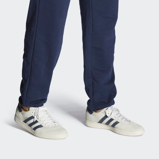 Adidas Shoes Busenitz Vintage Crystal White Legacy Blue Skateboard Sneakers