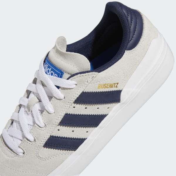 Adidas Shoes Busenitz Vulc Ii White Navy Blue Bird Us Size Skateboard Sneakers