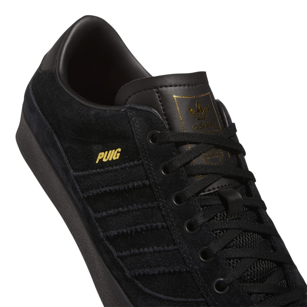 Adidas Shoes Lucas Puig Indoor Black Black Gum Originals Skateboard Sneakers
