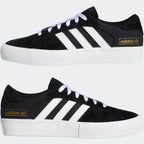 Adidas Shoes Matchbreak Super Black White Gold Us Size Skateboard Sneakers