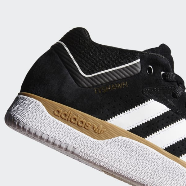 Adidas Shoes Tyshawn Black White Gum Us Size Skateboard Sneakers