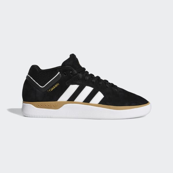 Adidas Shoes Tyshawn Black White Gum Us Size Skateboard Sneakers