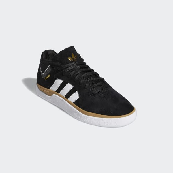 Adidas Shoes Tyshawn Black White Gum Us Size Skateboard Sneakers