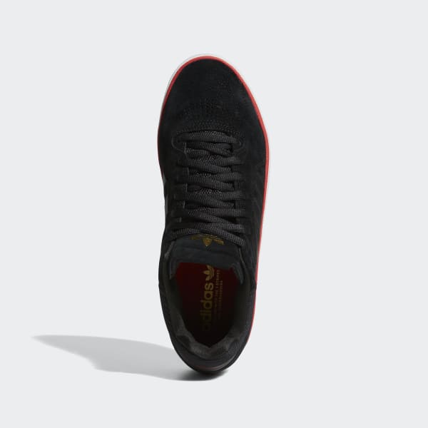 Adidas Shoes Tyshawn Core Black Scarlet Gold Metallic Skateboard Sneakers
