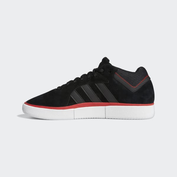 Adidas Shoes Tyshawn Core Black Scarlet Gold Metallic Skateboard Sneakers