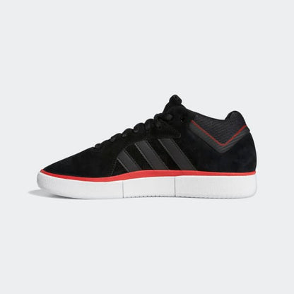 Adidas Shoes Tyshawn Core Black Scarlet Gold Metallic Skateboard Sneakers