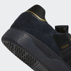 Adidas Shoes Tyshawn Low Black Black Gold Metallic Us Size Skateboard Sneakers