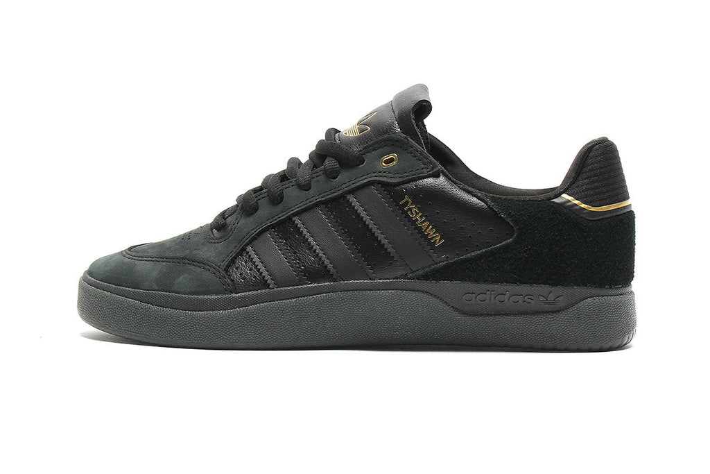 Adidas Shoes Tyshawn Low Black Black Gold Metallic Us Size Skateboard Sneakers