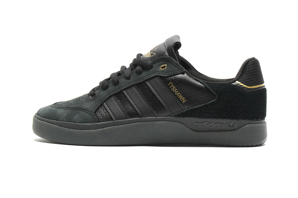Adidas Shoes Tyshawn Low Black Black Gold Metallic Us Size Skateboard Sneakers