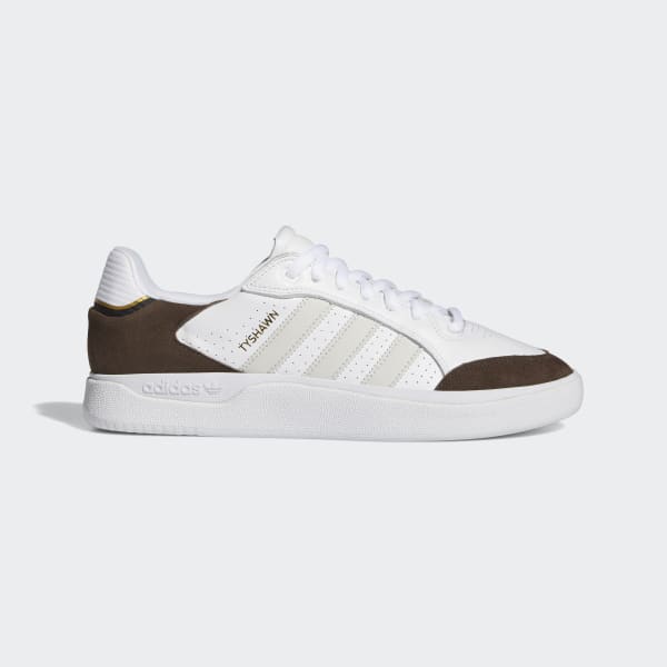 Adidas Shoes Tyshawn Low White Grey Gold Metallic Us Size Skateboard Sneakers