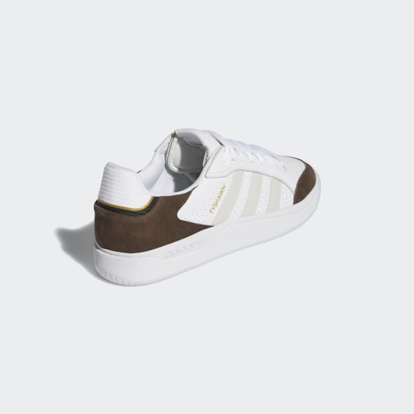 Adidas Shoes Tyshawn Low White Grey Gold Metallic Us Size Skateboard Sneakers