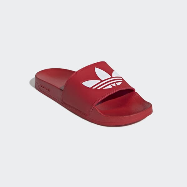 Adidas Originals Shoes Adilette Lite Slides Scarlet White Scarle Slip On Sandals