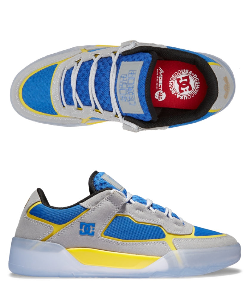 Dc Shoes Metric X Hongo Grey Blue Yellow Limited Edition Skate Sneakers