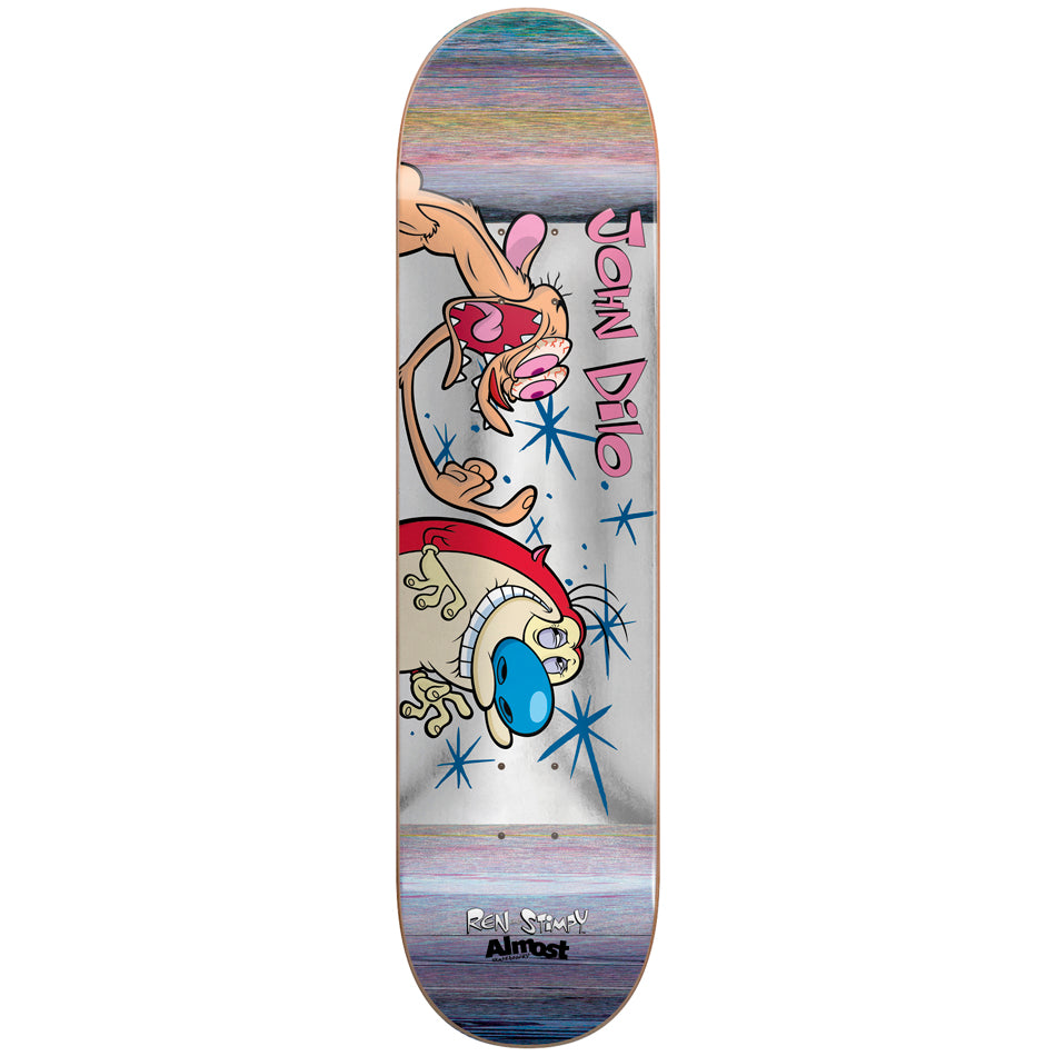 Almost Skateboard Deck Ren Stimpy Fingered R7 John Dilo 8 375