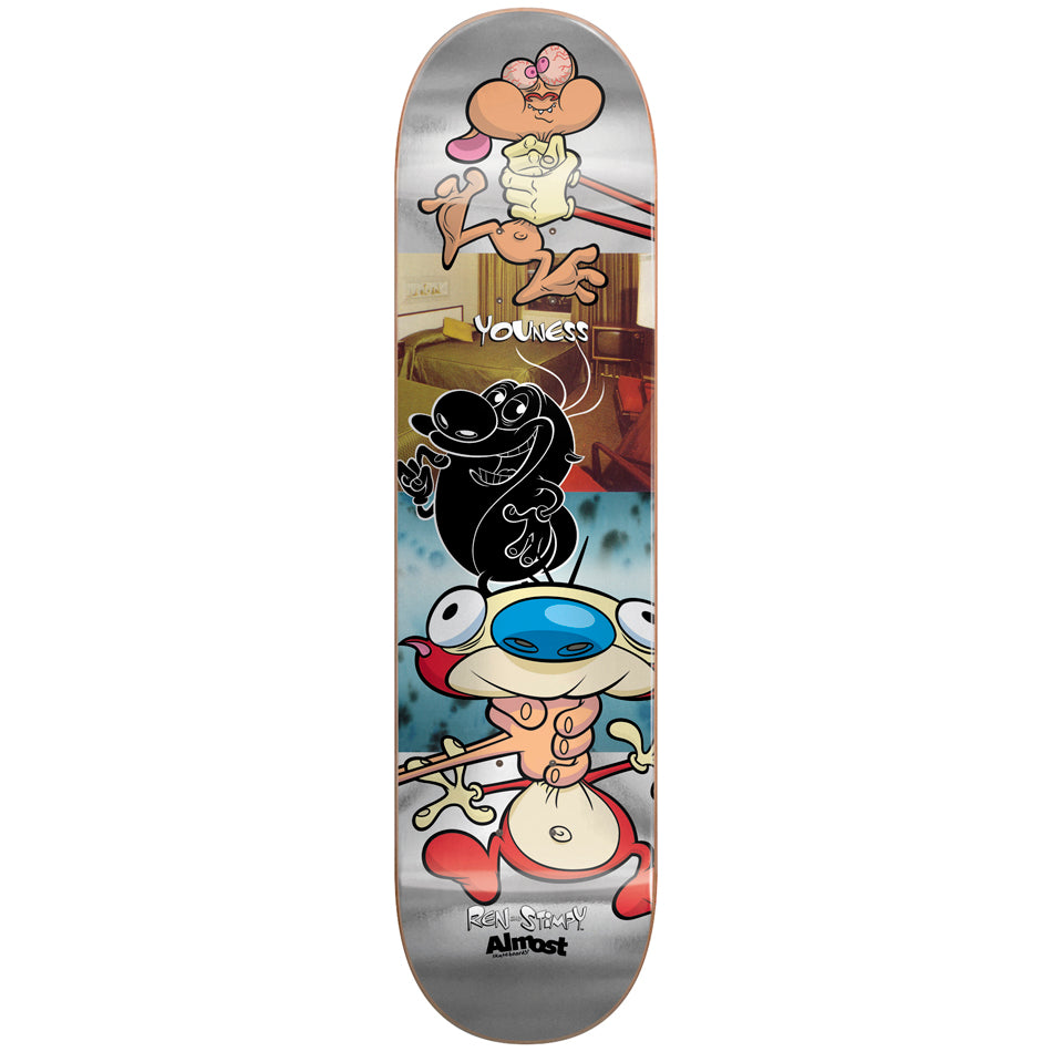 FULL SET of Almost Skateboards Ren & Stimpy Foil Series 4 Limited Edition Decks
