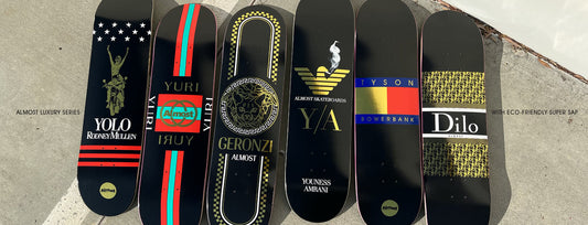 FULL SET of Almost Skateboards Luxury Pro Series 6 Limited Edition Decks